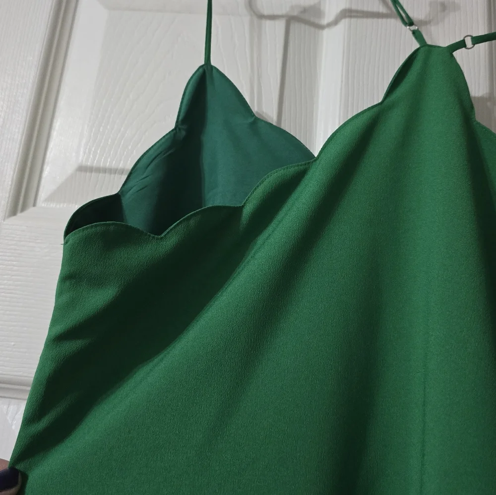 TWO J. Crew Scalloped Edge Racerback Tank Tops/Camis, Dressy & Feminine, NEW! - Picture 14 of 14